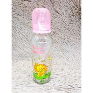 new biberon en verre de qualité résistant à la chaleur 240ml Rose