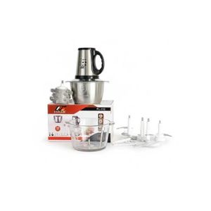 FIZLER Electric Food Chopper 1000W - 2 Bowls Stainless Steel + Glass 2L