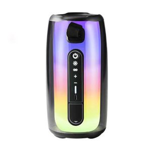 Miniso Haut Parleur Bluetooth Lumineux RGB Étanche - Enceinte Sans Fil Portable Son a 360 Degres avec Jeu de Lumiere Interactif
