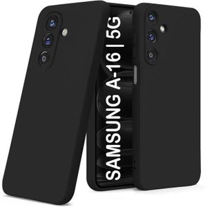 Case Pochette silicone liquide pour Samsung A16 4G/ 5G: Noir