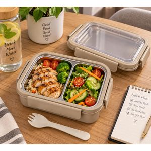 Lunch Box Travail  Gourde Isotherme Boîte Repas Portable Réutilisable