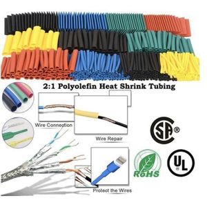 Gaine Thermorétractable Tube Fil Isolation Kit Voiture Électrique Cable Wrap Set