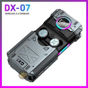 Écouteurs Sans Fil Bluetooth 5.3 DX-07 Gaming TWS avec Boîtier Batterie, Mode Jeu Faible Latence, RGB et Fonction Power Bank