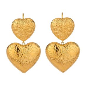 Clémentine Paris Boucles d'oreilles de luxe pour femme plaqué or élégantes à la mode OGN100