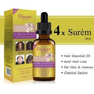 Disaar Pack- Derma Roller Anti-Chute, d'huile Repousse Des Cheveux,120 ml