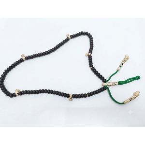 Tasbih et Tsabih en bois d'olive naturelle NOIR et oud salib avec odeur de santal Olive et salib 
