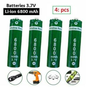 pack de 4 pcs Piles Rechargeables pour Lampes Solaires Li-ion 3.7V_6800 mAh