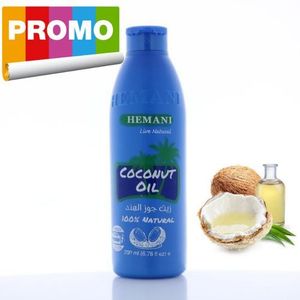 Hemani Huile coco vierge 100 % Bio / cosmétique et alimentaire