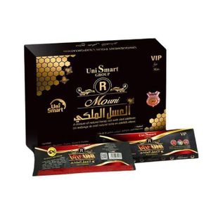 Miel Royale Uni Smart // عسل قوة إضافية للرجال، عسل عضوي مع غذاء ملكات النحل الطبيعي الممتاز، وحبوب لقاح النحل، 100 مزيج عشبي نقي (عبوة من 12 قطعة)
