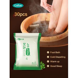 Cofoe 30 Pièces Sac de Bain de Pieds aux Herbes – Sacs de Trempage Détox MTC – Soin des Pieds SPA à Domicile – Bain Relaxant aux Plantes – Physiothérapie Traditionnelle Chinoise – Décontraction, Drainage & Bien-être
