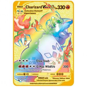 Generic carte Pokémon Gold Metal VMAX Lycanroc 320 à prix pas cher