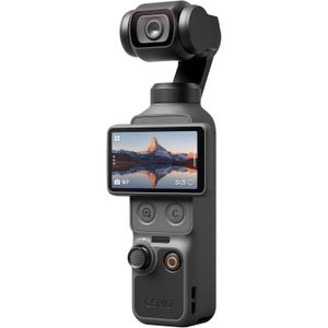 Dji Bundle Essentiel  Osmo Pocket 4, caméra vlog de Poche avec nacelle, capteur CMOS 1 Pouce et 4K/240 IPS, stabilisation sur 3 Axes, 14 Stops de Plage Dynamique, Stockage intégré de 107 Go