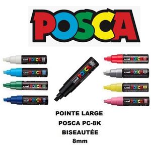 Lot de 6 feutres Posca - PC-1M - 5 couleurs : : Cuisine et Maison