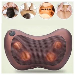 Portable Electric Massage Pillow Heating Therapy Neck Waist Leg Arm Massage