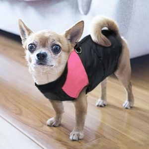 Veste rembourrée imperméable pour animaux de compagnie avec fermeture éclair