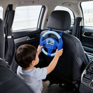 Jouet Volant Interactif pour Enfant avec Effets Sonores Volant de Conduite Educatif avec Ventouses et Support de Fixation Activité de Simulation Multi Support avec Personnage Stitch pour Garçon et Fille