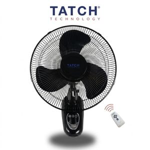 TATCH Ventilateur mural 40 cm (16 po) - Commande tactile - Noir