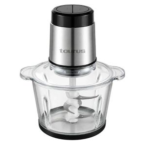 Taurus Hachoir Électrique Chopper Fast 3L 600W Bol en Verre Lames en Acier Inoxydable