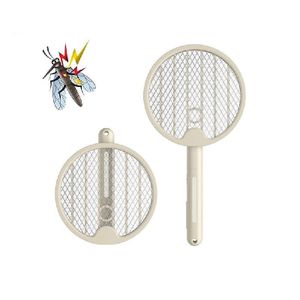 Gecko Folding Anti-Mosquito Racket.Electric Anti-Mosquito Racket UV LED Blanc
