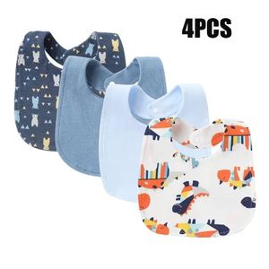 Lot de 4 bavoirs pour bébé