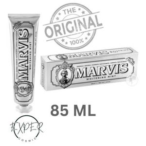 Marvis معجون أسنان مبيض بالنعناع المكثف 85 جرام - نفس منعش طويل الأمد أصلي