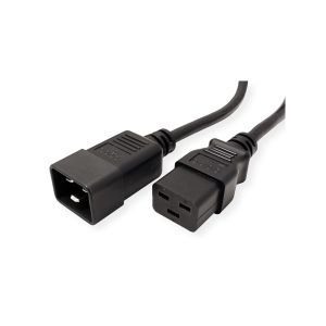 Roline  Câble prolongateur IEC320-C20/C19 16A, noir, 2 m - NEUF