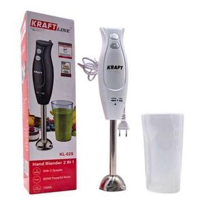 Mixeur Plongeant Inox Turbo 1000 W & 2-en-1 – Mixeur à Main Puissant pour Soupe, Smoothies & Purées