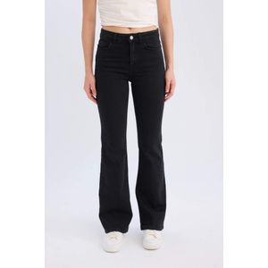 Defacto سروال جينز طويل بخصر عالي