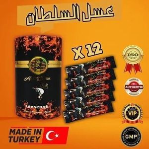 Nouvelle Pâte Herbale Mixte Assel Sltan EPI // aliments santé chauds pour hommes, miel aux herbes naturelles pures (paquet de 12 sachets)