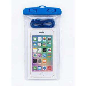Pochette Étanche pour Téléphone - Sacoche Tactile Imperméable pour Plage et Piscine - Bleu