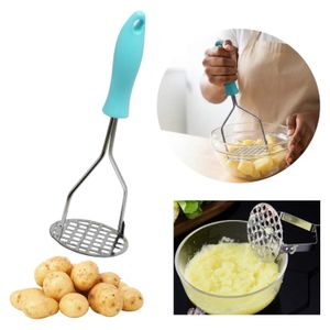 Écrase-Purée Professionnel en Acier Inoxydable – Presse-Purée Robuste pour Pommes de Terre, Légumes et Fruits