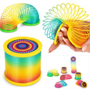 Magic Spring Arc-en-Ciel – Ressort Magique Multicolore avec Effets Visuels Fascinants - Jouet Anti-Stress, Éducatif et Amusant pour Enfants et Adultes - 3 Ans+