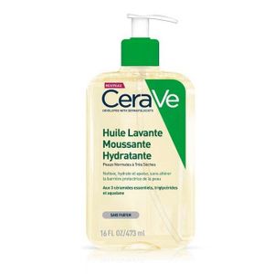 Cerave Huile Lavante Moussante Hydratante Peau Très Sèche À Atopique  473ml