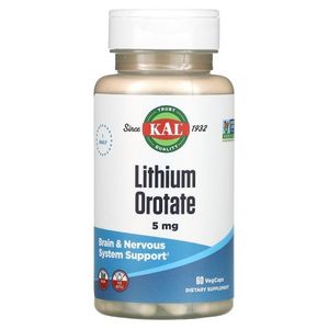 Kal Orotate de lithium, 5 mg, 60 capsules végétales