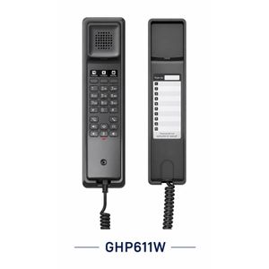 Grandstream  Téléphone IP Hôtelier Compact GHP611W