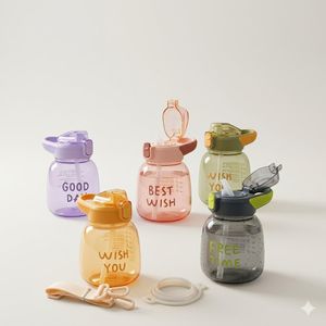 Hydratation sans soucis Bouteille d'eau 750ml avec poignée (colleur aléatoire)