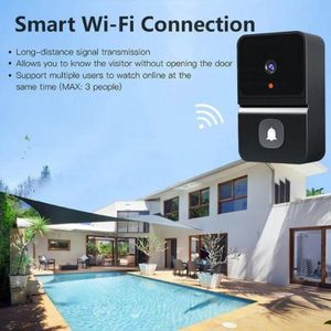 Sonnette sans fil HD Tuya, audio bidirectionnel, vidéo Wi-Fi, interphone intelligent, populaire 1080P