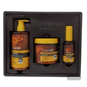Balireine شامبو 300 مل وماسك للشعر 250 مل وزيت شعر 50 مل خالي من البارابين والكبريتات