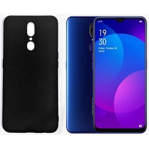 Spigen غلاف اسود كلاسيكي من سيليكون لهاتف OPPO F11