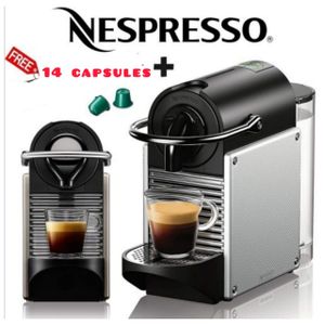 Nespresso Pixie machine a capsule 19 bar +14 Capsules offerts à