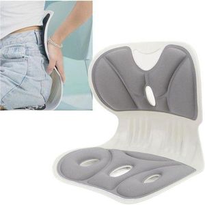 Genebre Support Dorsal et Lombaire Support Ergonomique en Tissu Respirant pour le Bas du Dos Correcteur de Posture du Dossier en Forme de Pétale pour Chaises de Bureau et Sièges