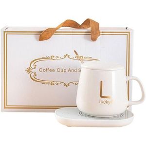 Tasse à café chauffante - GENE - Céramique - Température constante 55°C - Support électrique - USB