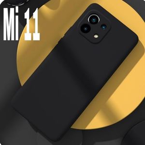 Coque Silicone liquid pour xiaomi Mi 11 Noir