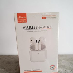 Plustar  AirpodS2 Écouteurs Sans Fil Bluetooth 5.4–3D Sound Effects, Longue Autonomie, Boîtier de Charge, Connexion Stable Android & iOS