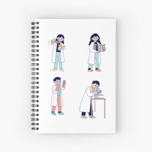 Pack of Funny Chemistry Teacher Names Spiral Notebook Bloc note