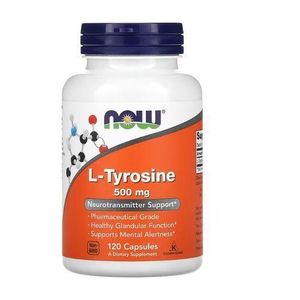 Now L-tyrosine, 500 mg, 120 capsules