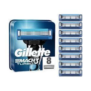 Gillette 8 Recharges de lames de rasoir mach3 turbo - 