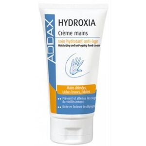 Addax Hydroxia Crème Mains 75 ml Hydrate Protège Répare Adoucit Peau Sèche Fragilisée Usage Quotidien