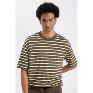 Defacto T-shirt Homme en coton - Kaki - B5910AX.