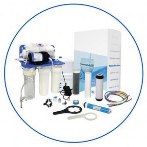Aqua Filter 6-Stage complete RO Filtration System-75 GPD with mineral cartridge and 